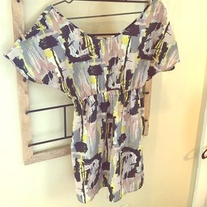 Nordstrom ‘Lush’ dress abstract print mauve